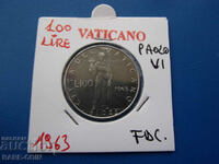 RS(53) Vatican 100 Lire 1963 UNC Rar