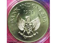 2000 рупии 1974 Индонезия 30г сребро UNC капсула