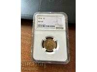 3 DOLLAR 1878 AMERICA GOLD GRADE AU 53 RARE NGC PCGS