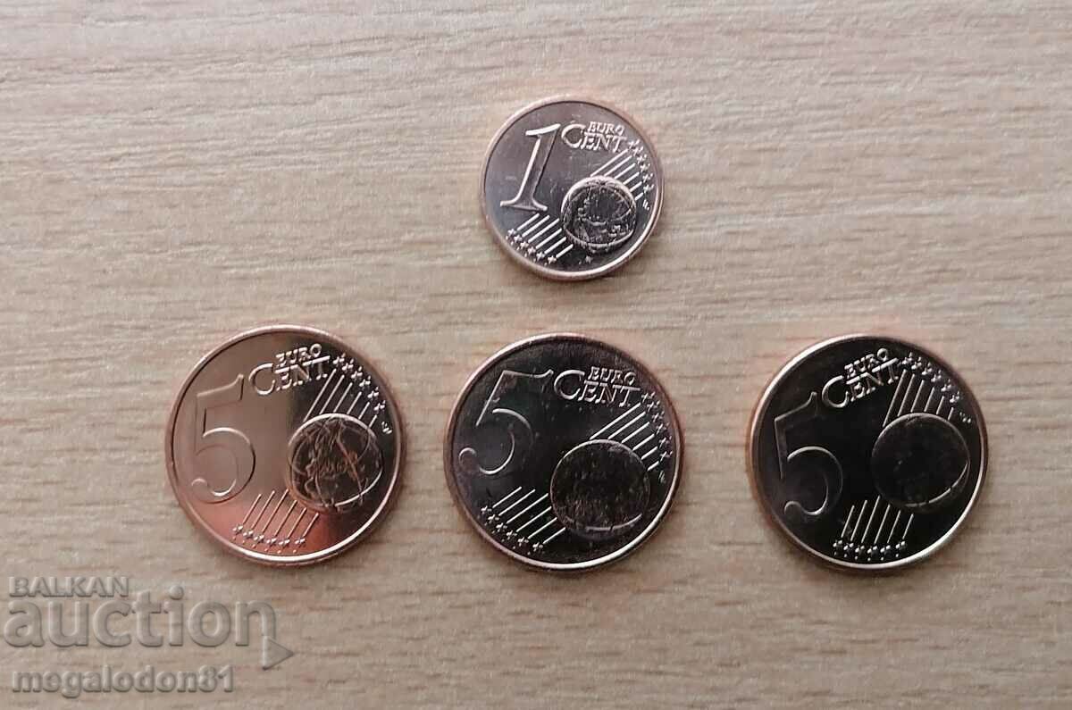 Luxembourg - lot of euro cents with price 4.00 BGN | € 2.05 Luxembourg - lot of euro cents with price 4.00 BGN | € 2.05
