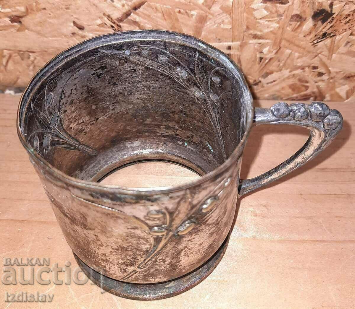 Antique Silver Plated German Coaster - 5