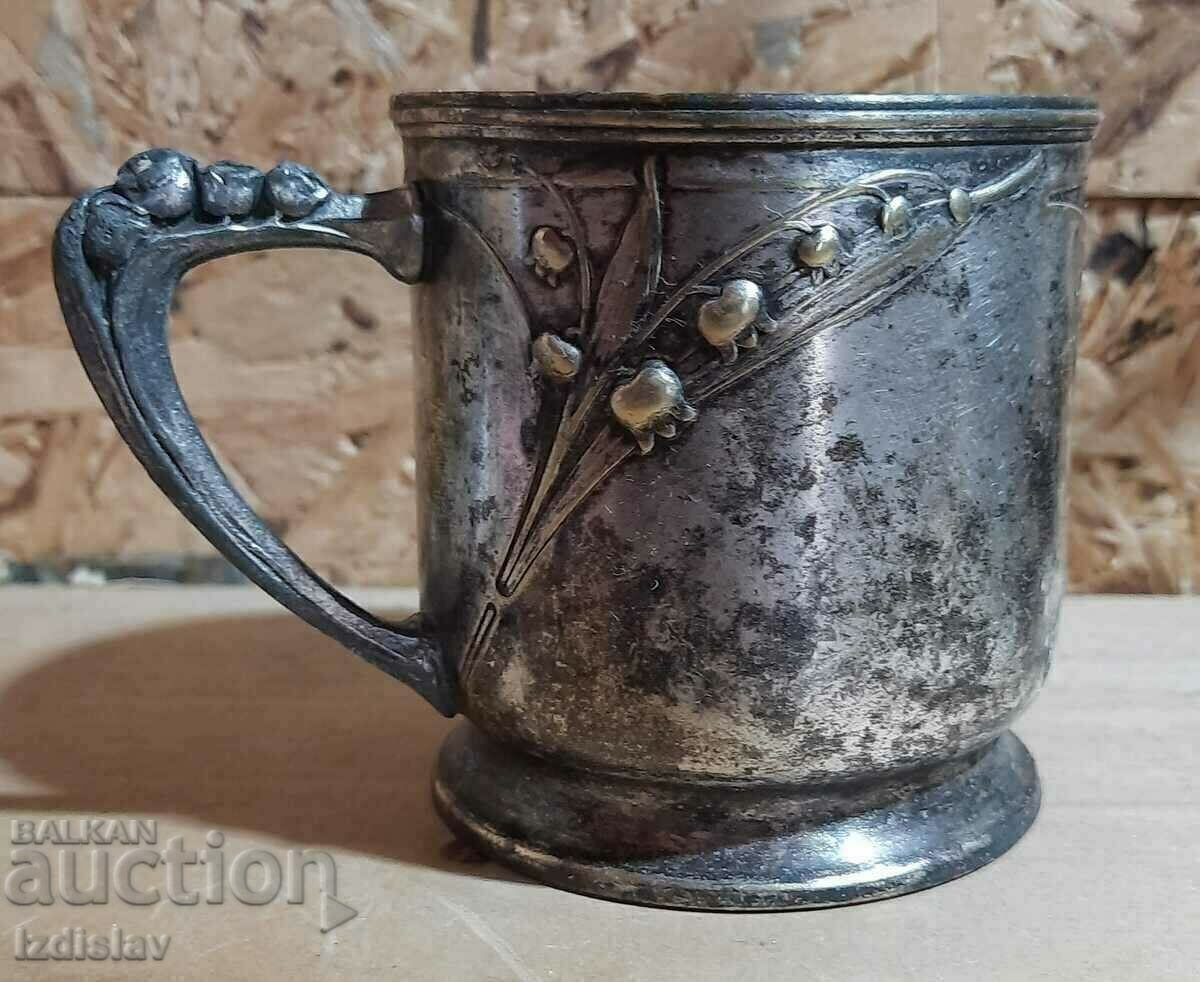 Antique Silver Plated German Coaster