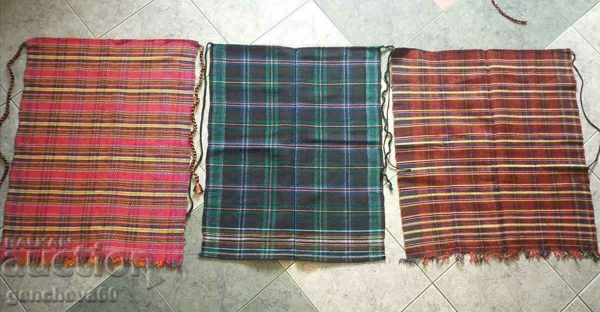 Three authentic woven costume aprons - 6