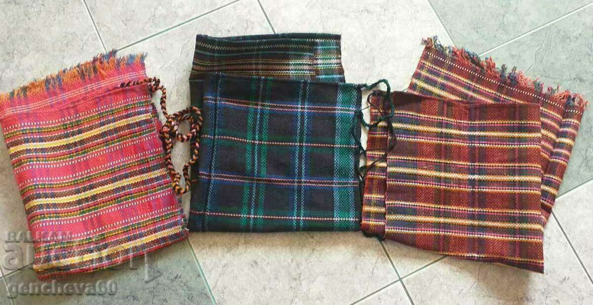 Three authentic woven costume aprons - 7