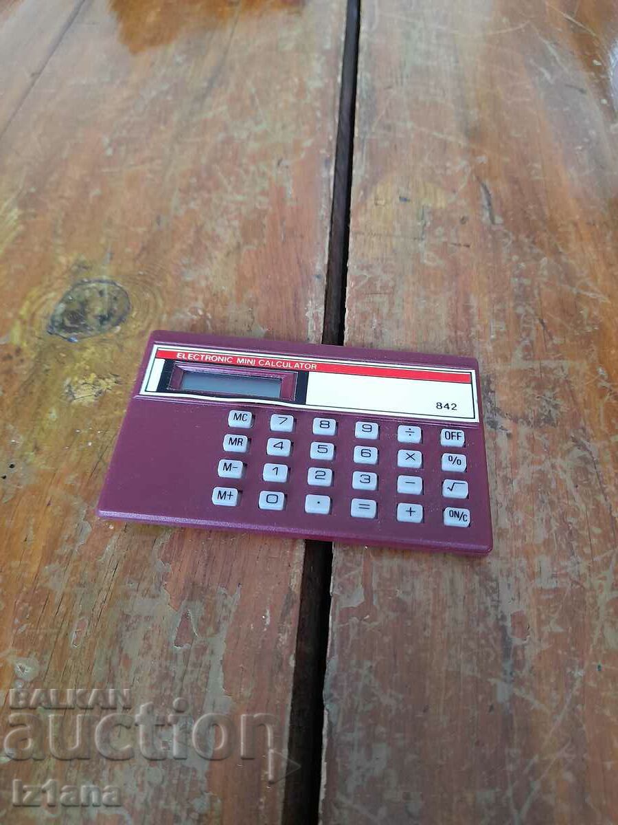 Old electronic mini calculator