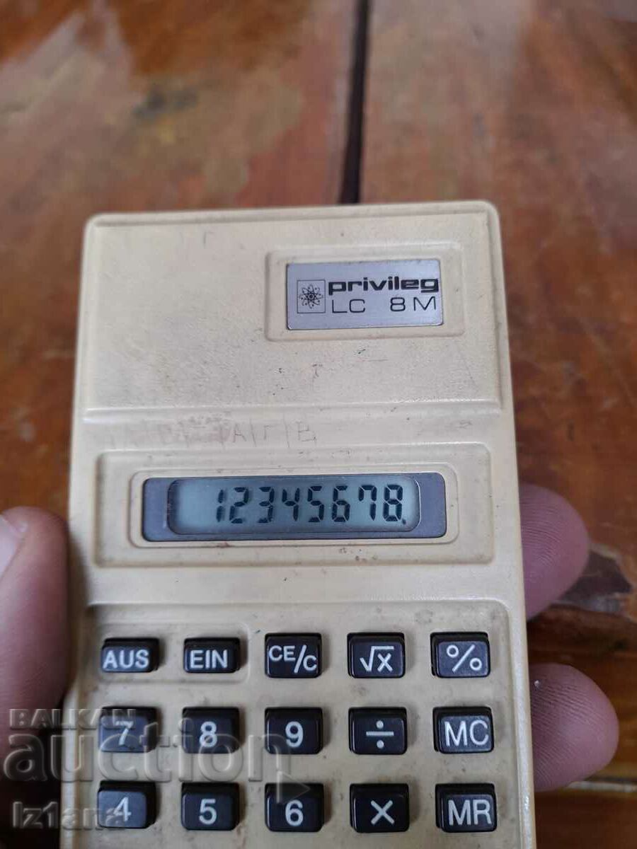Old Privileg calculator