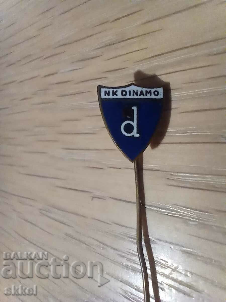 Dinamo Zagreb enamel football badge old from Yugoslavia