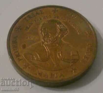 5 euro cents - Malta sample 2003 with price 4.00 BGN | € 2.05