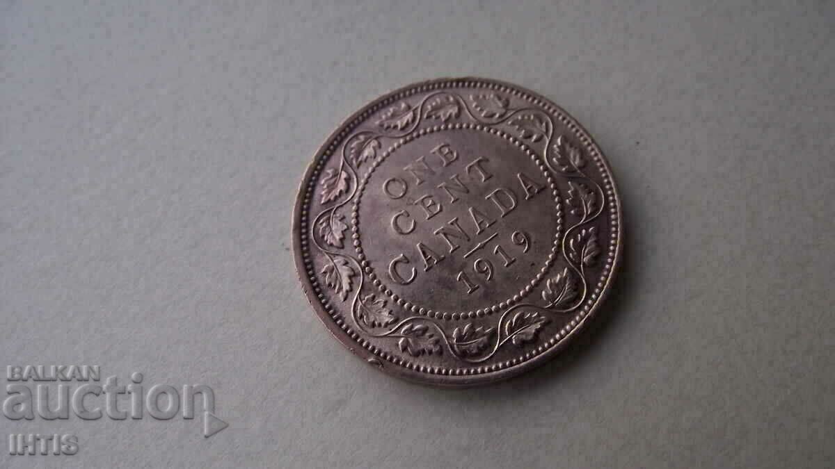 Licitație MONEDĂ - CANADA /George V/1cent-1919.