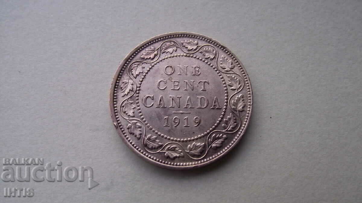 MONEDĂ - CANADA /George V/1cent-1919.