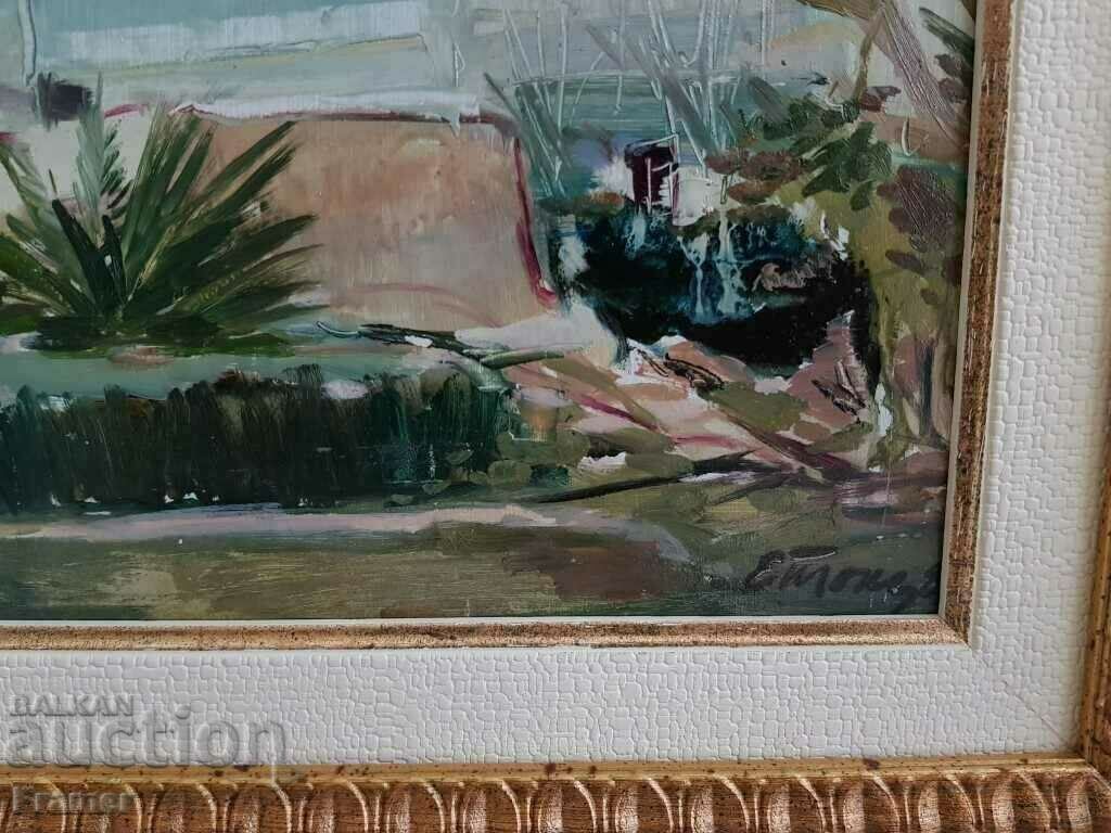 Delivery of Evgeni Tomov /1934-2006/ House classic landscape 1970s.