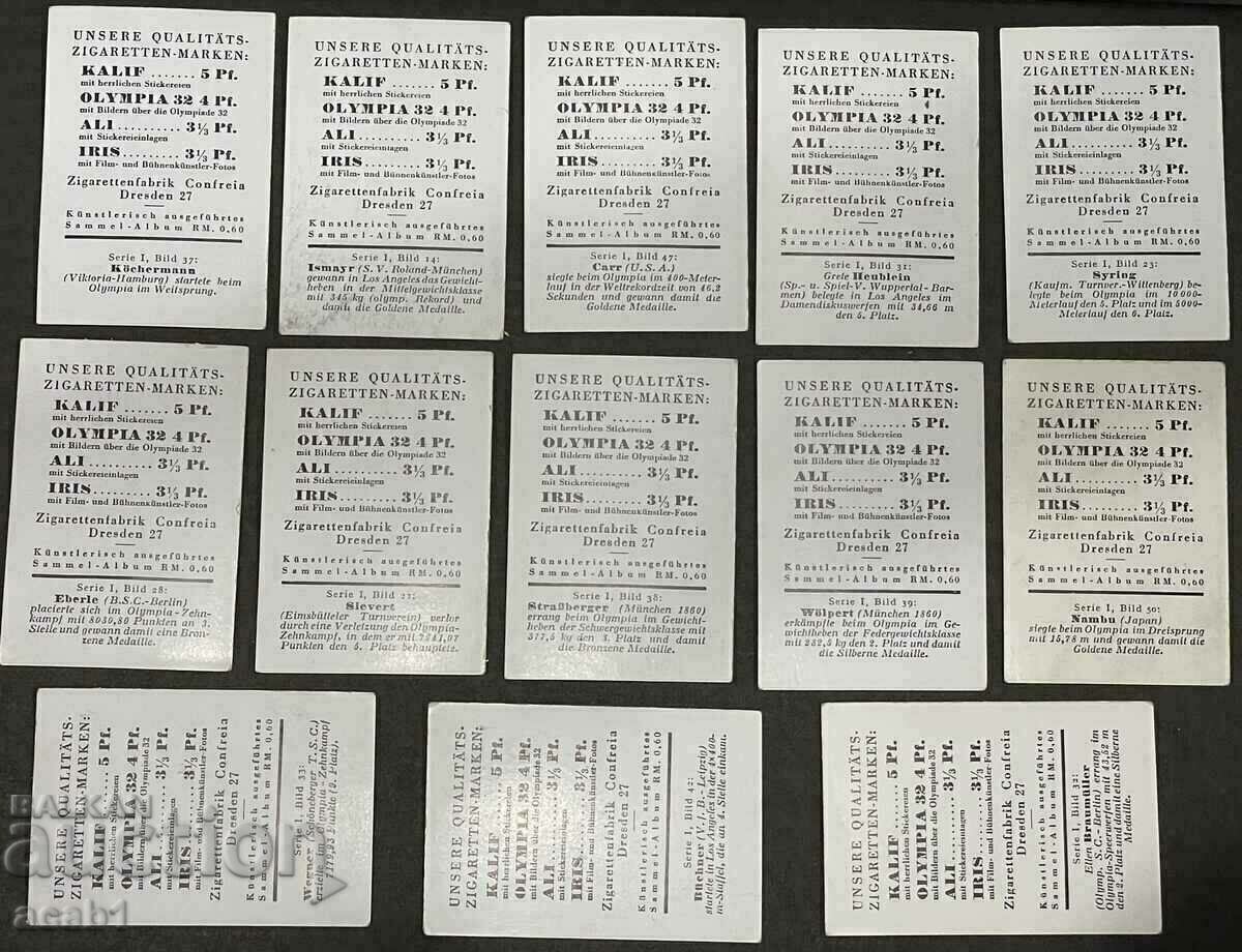 Livrarea Cărți de țigară Jocurile Olimpice „Confreia” SUA1932 Livrarea Cărți de țigară Jocurile Olimpice „Confreia” SUA1932