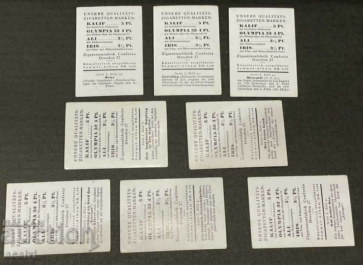 Cărți de țigară Jocurile Olimpice „Confreia” SUA1932 - 6 Cărți de țigară Jocurile Olimpice „Confreia” SUA1932 - 6