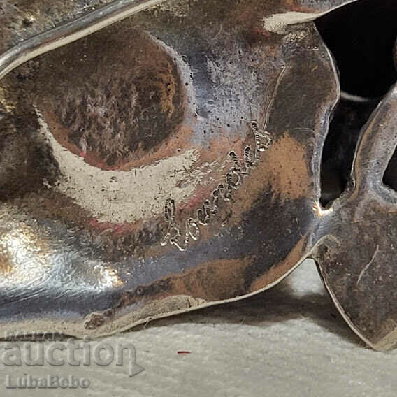 Rose Retro Sterling Silver Brooch - 5 Rose Retro Sterling Silver Brooch - 5