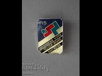 FIS badge European Ski Cup for men - Bansko 1988