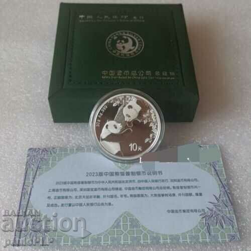 Auction CHINESE PANDA- 2023 SILVER - NEW in box Auction CHINESE PANDA- 2023 SILVER - NEW in box