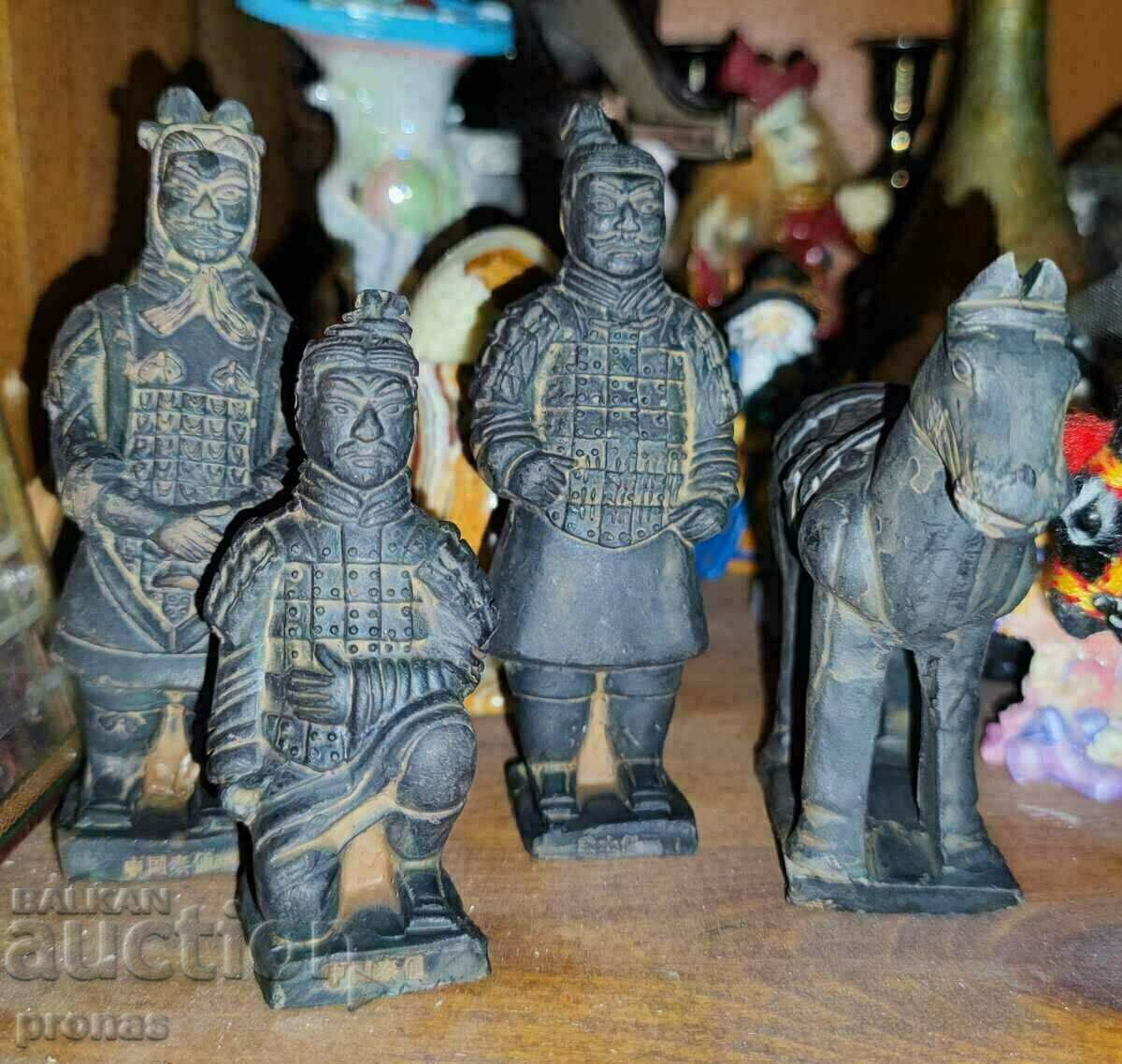 Terracotta figures (wars) 4 pcs.