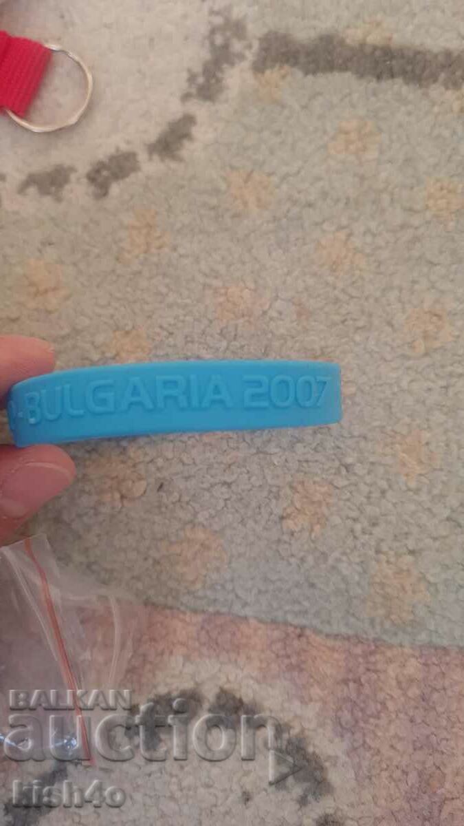 UEFA REGIONS'CUP 2007 rubber bracelet with price 3.00 BGN | € 1.53