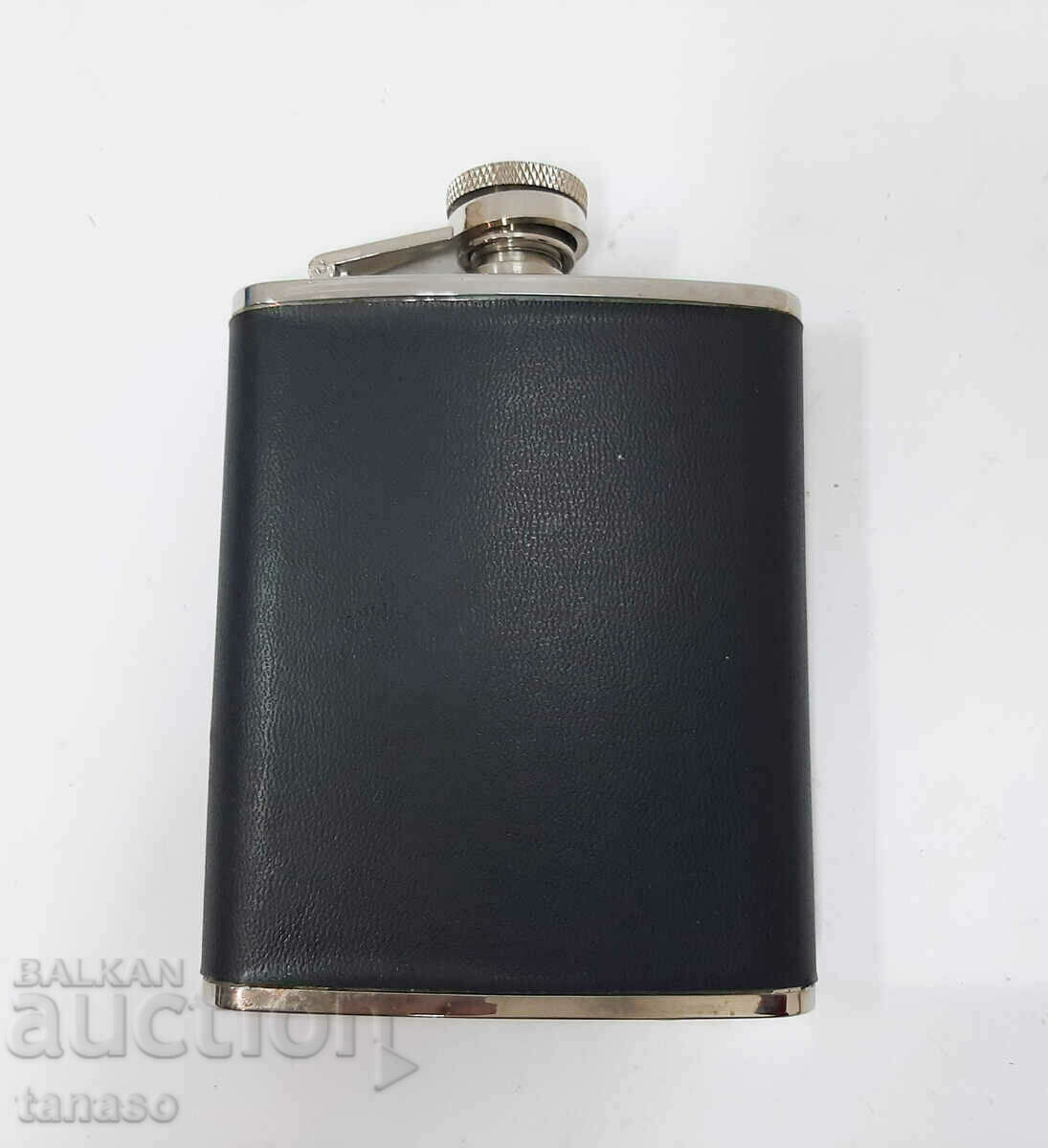 Pocket flask, stainless steel (13.4)