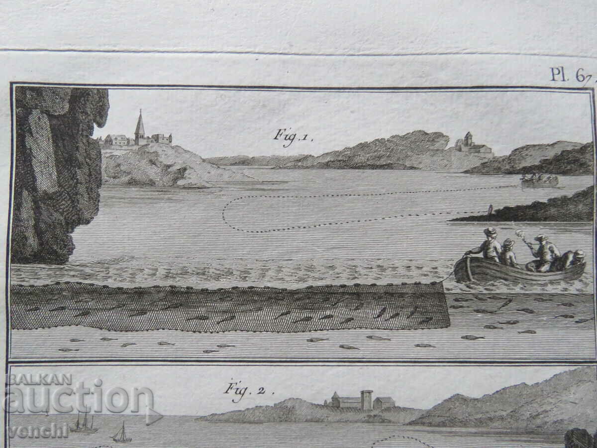 Auction 1793 - ENGRAVING - FISHING - PARIS - ORIGINAL Auction 1793 - ENGRAVING - FISHING - PARIS - ORIGINAL