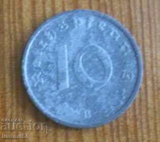 Moneda Reich - Germania - 10 pfennig 1943