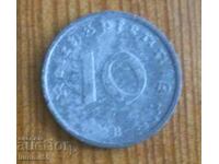 Moneda Reich - Germania - 10 pfennig 1943