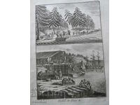 1793 - ENGRAVING - FISHING - PARIS - ORIGINAL