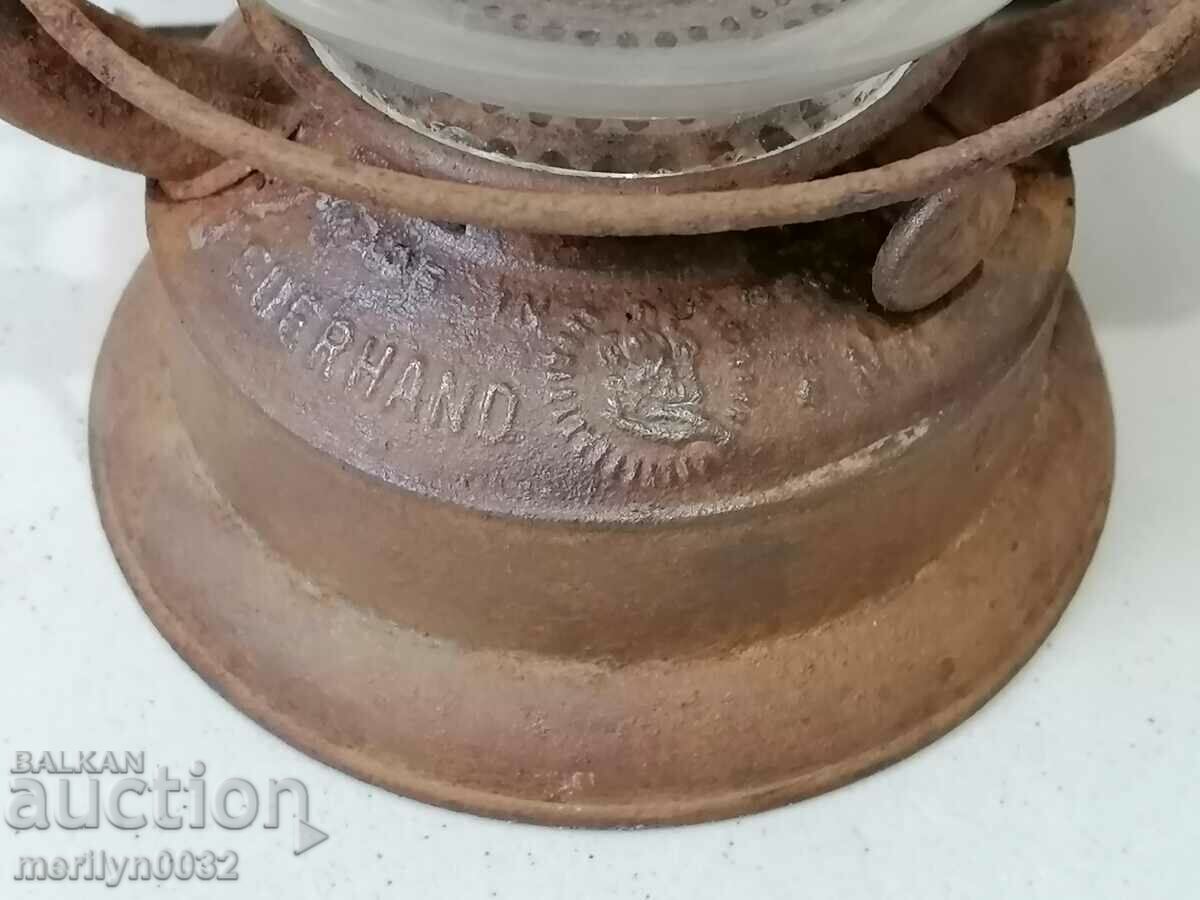 Auction Old German German lantern, lamp, World War I Auction Old German German lantern, lamp, World War I
