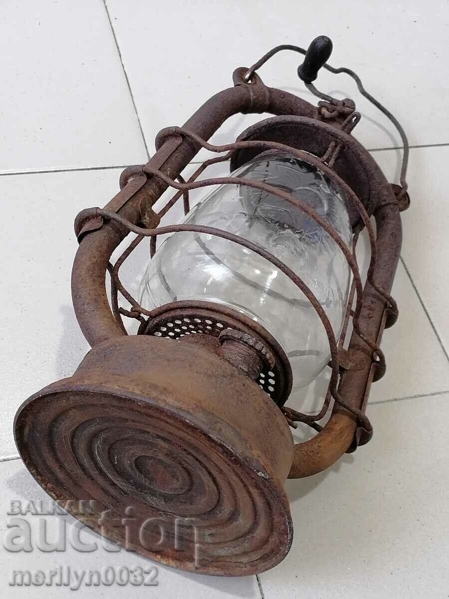 Old German German lantern, lamp, World War I - 7 Old German German lantern, lamp, World War I - 7