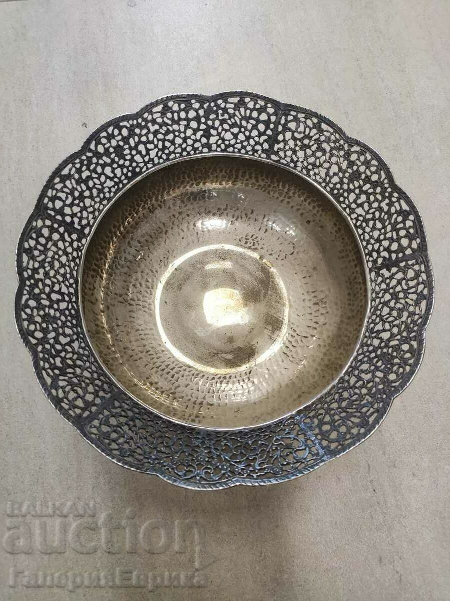 Old silver fruit bowl with price 429.00 BGN | € 219.34 Old silver fruit bowl with price 429.00 BGN | € 219.34