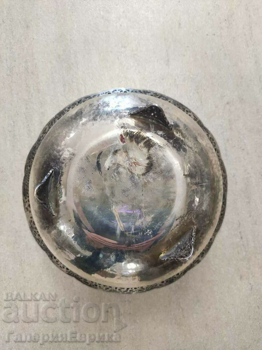 Old silver fruit bowl - 5 Old silver fruit bowl - 5