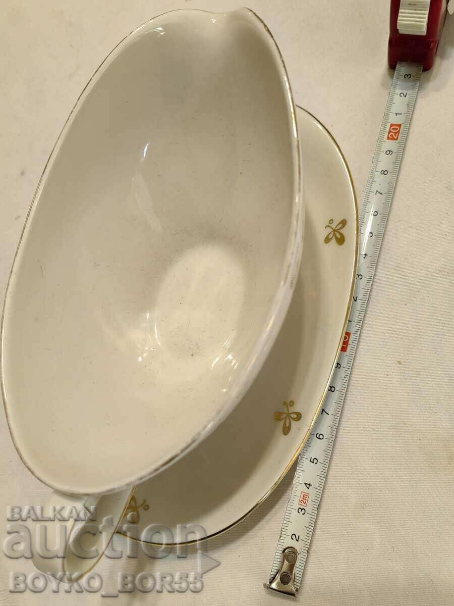 Original Vintage German Porcelain Saucer - 6 Original Vintage German Porcelain Saucer - 6