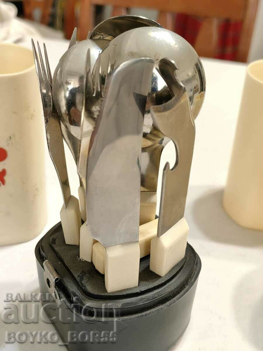 Russian Social USSR Tourist Set Cutlery and Tea - 5