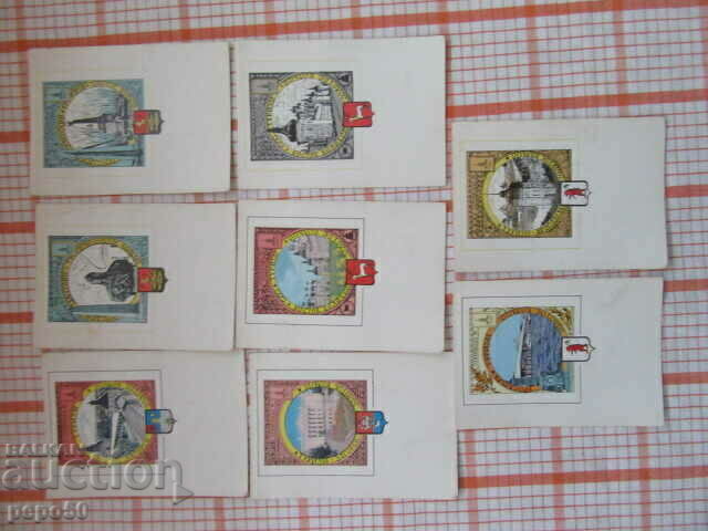 8 бр.ПК - ОЛИМПИАДА МОСКВА-80, ЗОЛОТОЕ КОЛЬЦО/Н/