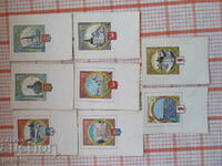 8 buc - OLIMPII MOSCVA-80, INEL DE AUR/N/