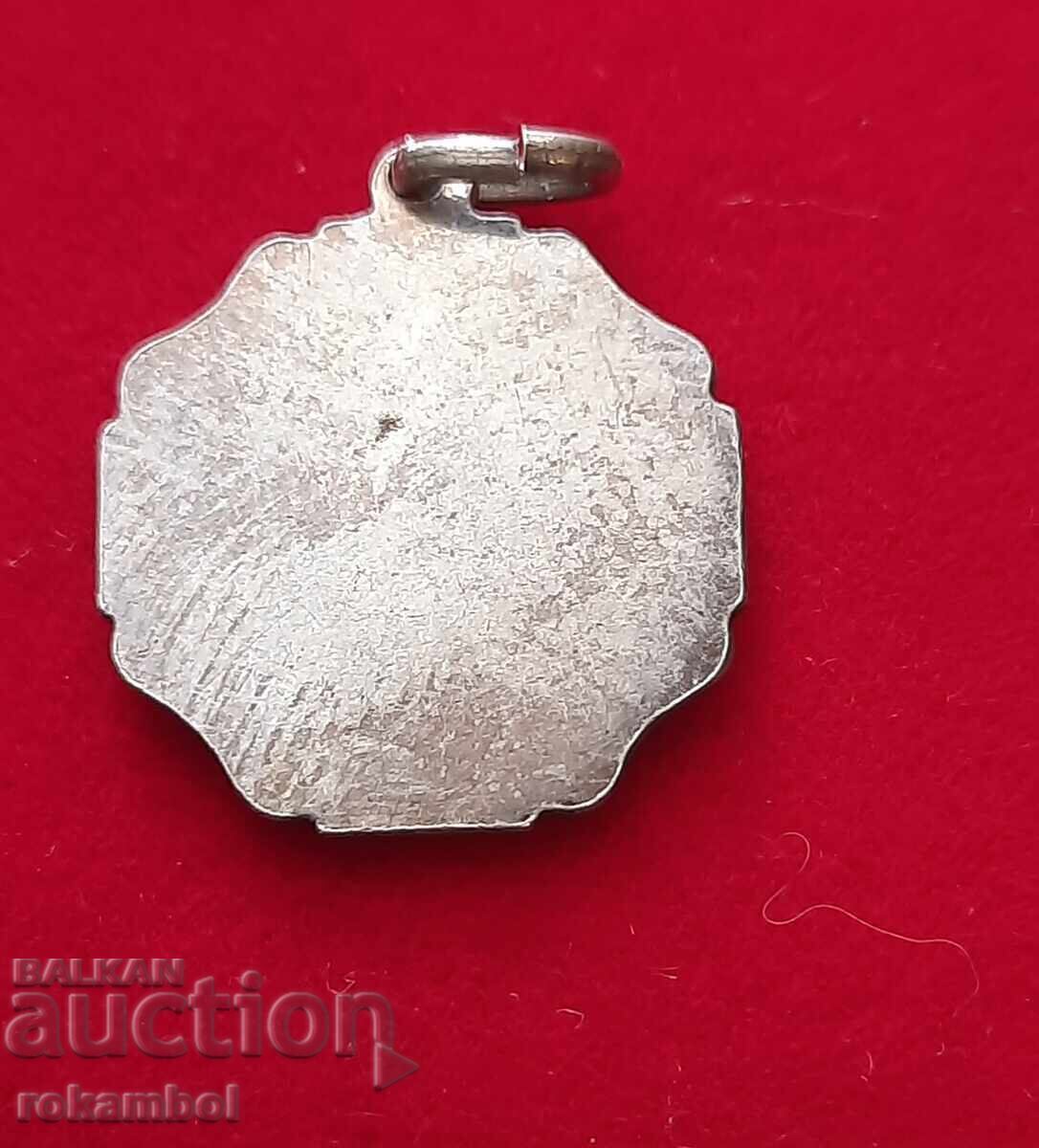 Antique silver pendant with enamel, Virgin Mary with price 80.00 BGN | € 40.90 Antique silver pendant with enamel, Virgin Mary with price 80.00 BGN | € 40.90