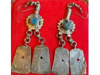 Antique Renaissance silver earrings