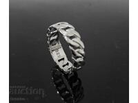 Silver ring, ring, chain design