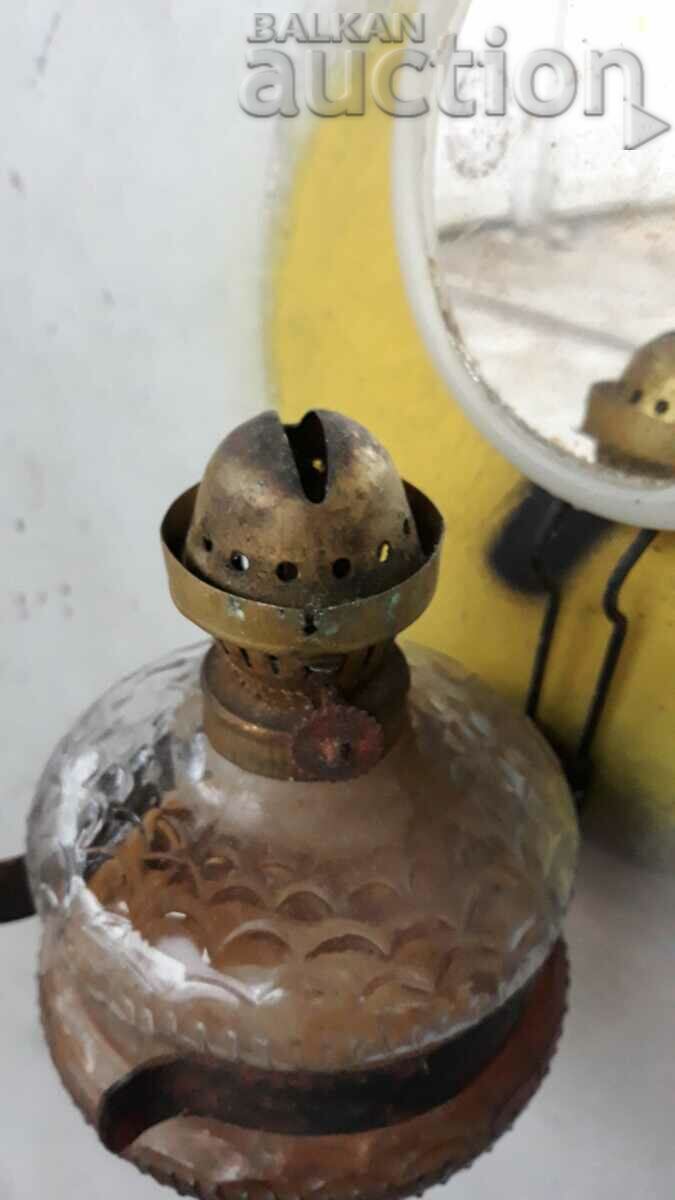 Auction  antique gas gas oil lamp lamp