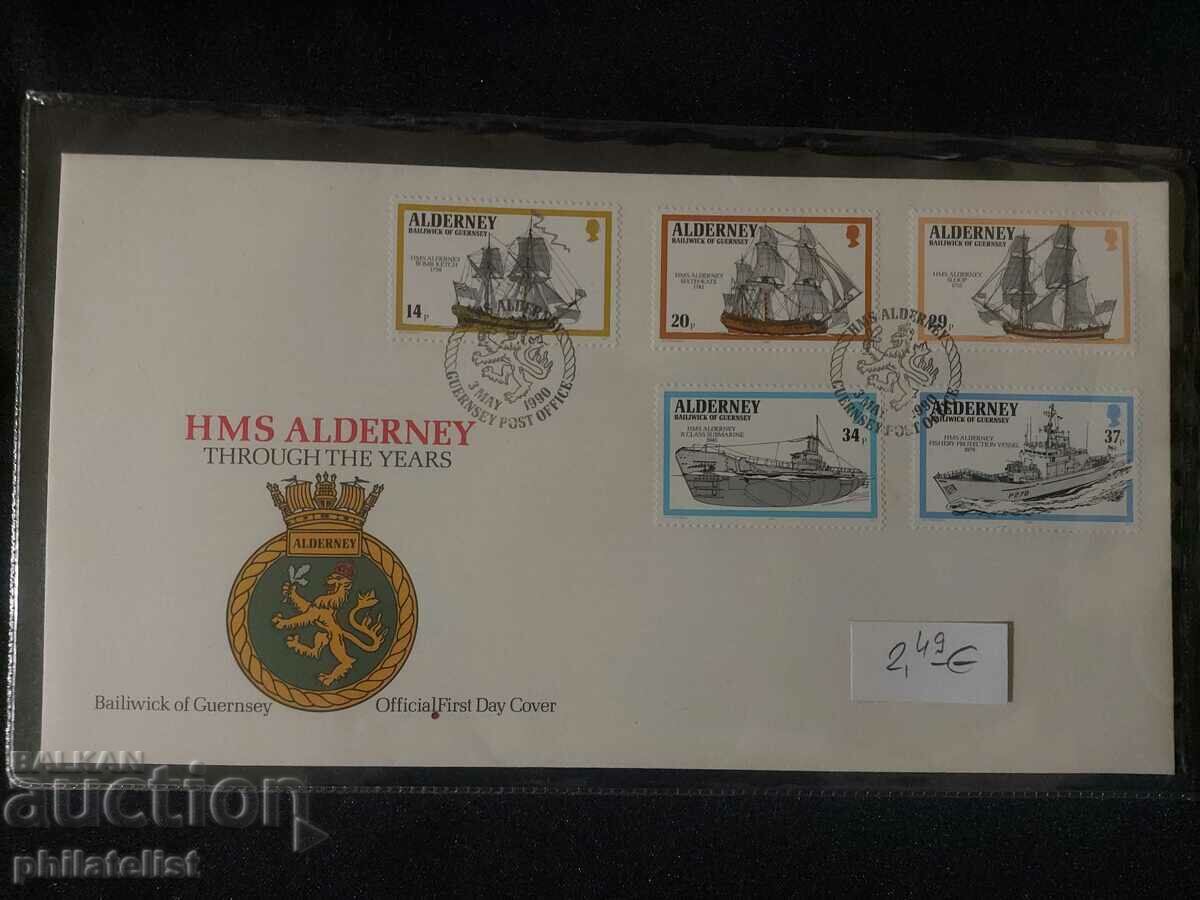 Alderney 1990 - FDC