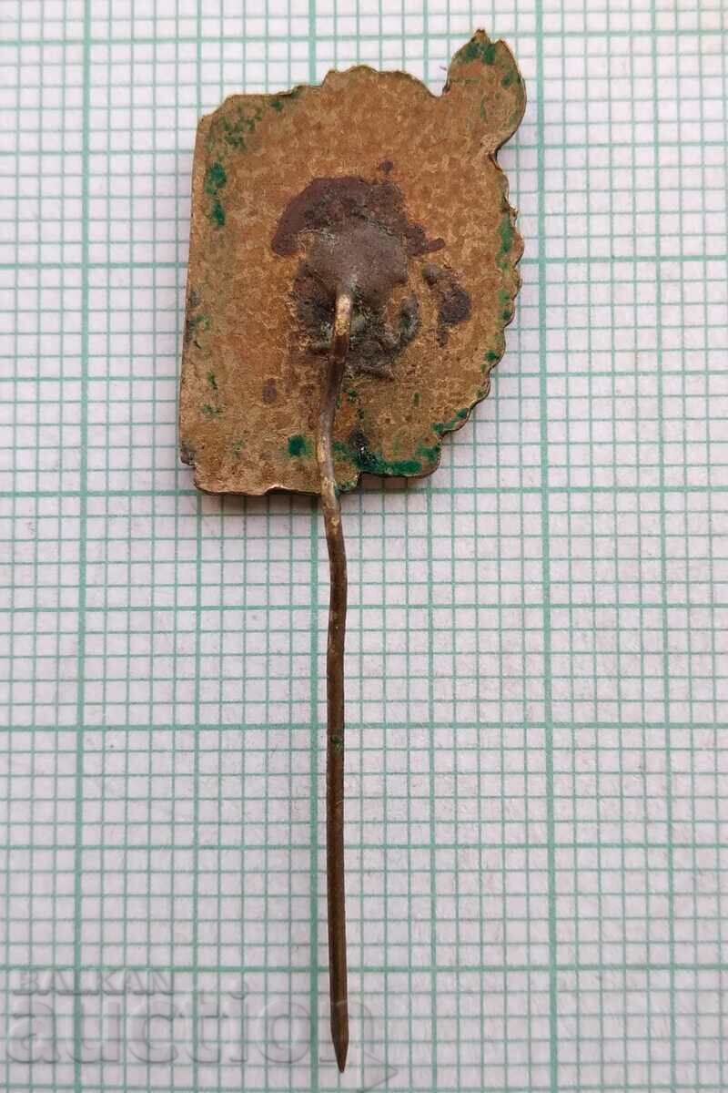 11558 Badge - 100th anniversary of folk community centers - bronze enamel with price 5.00 BGN | € 2.56 11558 Badge - 100th anniversary of folk community centers - bronze enamel with price 5.00 BGN | € 2.56