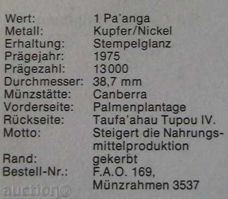 Auction 1 trap 1975 FAO, Tonga Auction 1 trap 1975 FAO, Tonga