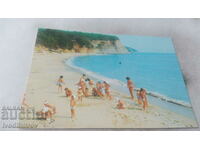 Postcard The beach in the Pacific Bay area 1987