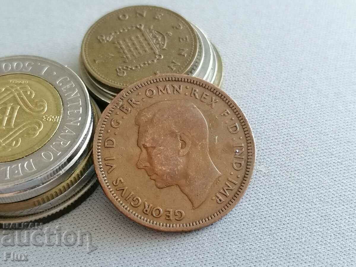 Coin - UK - 1/2 (half) penny | 1944 with price 3.00 BGN | € 1.53 Coin - UK - 1/2 (half) penny | 1944 with price 3.00 BGN | € 1.53