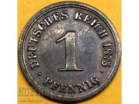 1 pfennig 1875 D Germania