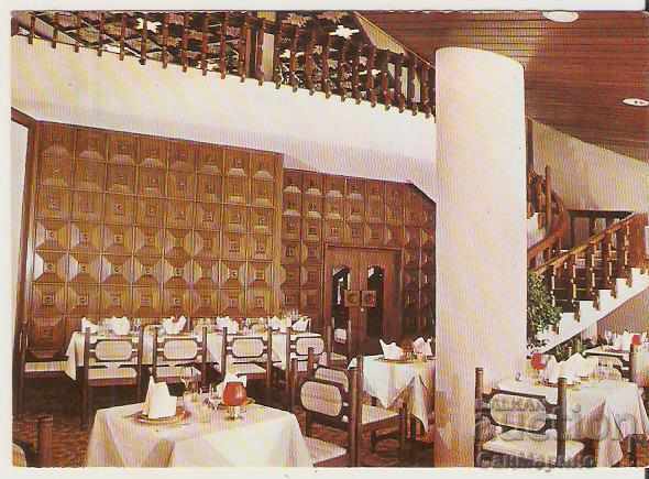 Card Bulgaria Sofia Hotel "Vitosha" -bulg.restaurant *