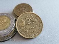 Монета - Франция - 50 франка | 1953г.