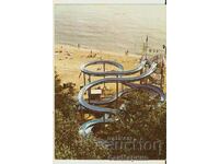Καρτ ποστάλ Βουλγαρία Βάρνα Golden Sands νεροτσουλήθρα 1 *