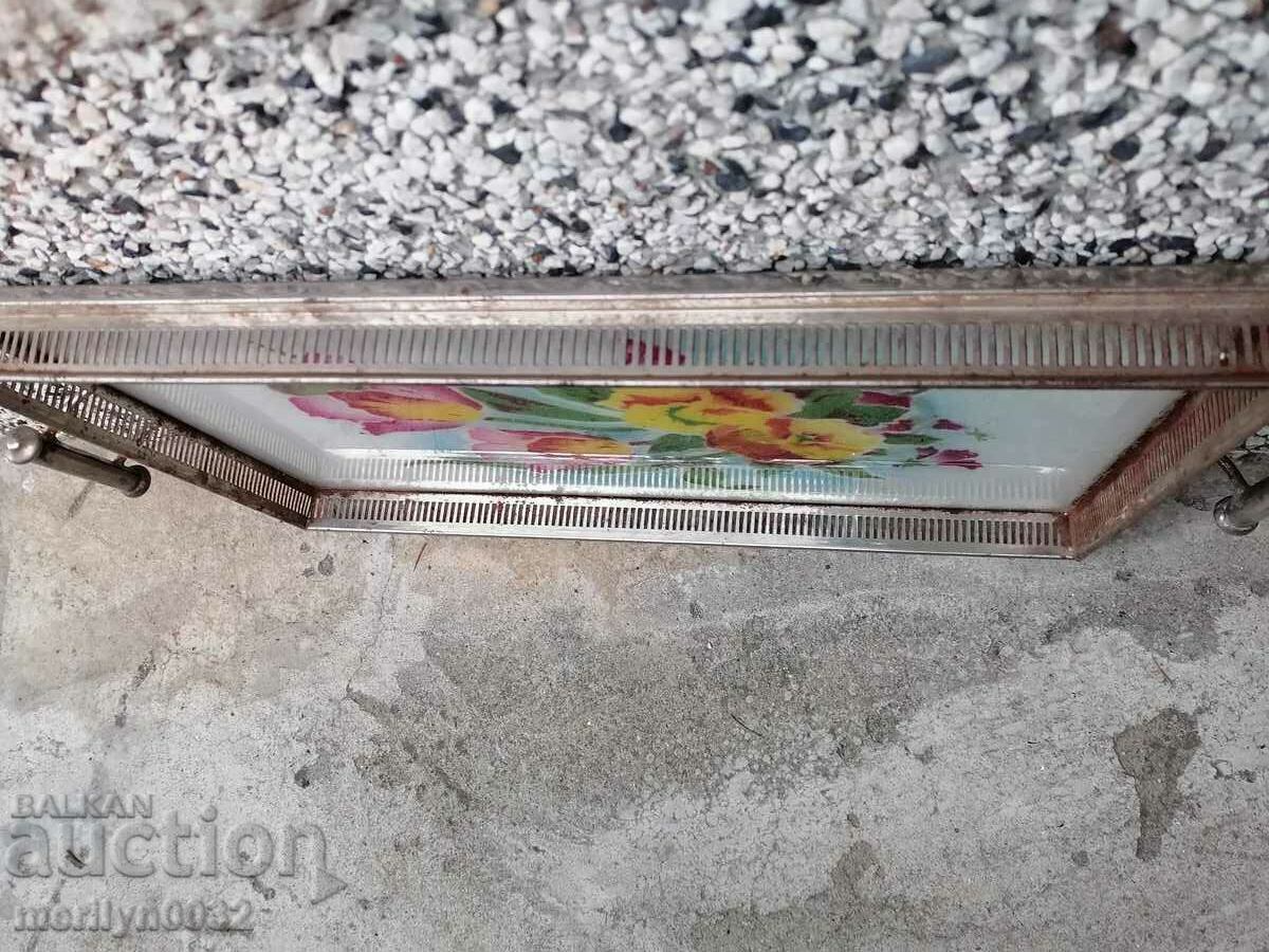 Auction Antique serving tray, platter, or plate from the 1930s Auction Antique serving tray, platter, or plate from the 1930s