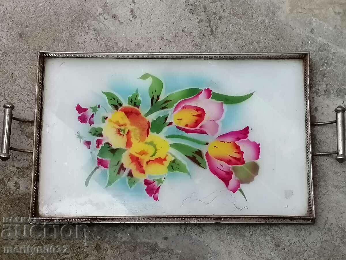 Antique serving tray, platter, or plate from the 1930s - 6 Antique serving tray, platter, or plate from the 1930s - 6